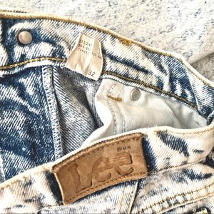 Vintage/Retro Lee Acid-wash Jeans